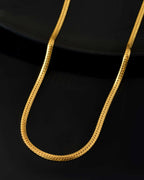 Jewels Nest Gold - Plated Flat Snake Chain | Grab2Buy