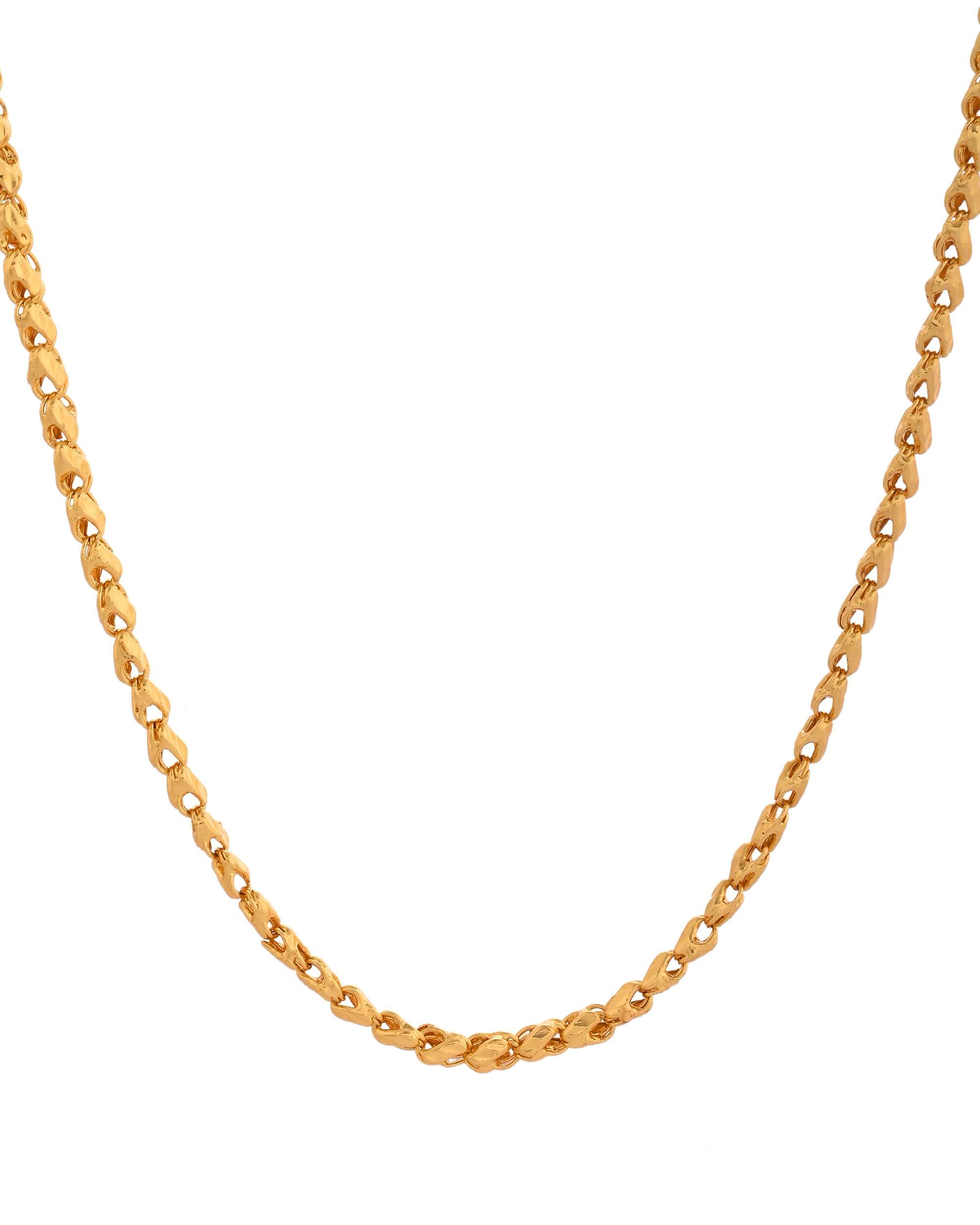 Jewels Nest Premium Spiral Gold Chain – Daily Wear with Luxury Appeal