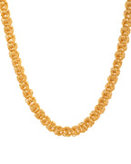Jewels Nest Designer Spiral Knot Gold Chain – Heavy & Elegant