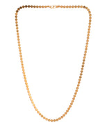 Jewels Nest Flat Coin-Link Chain in Gold Finish – Unisex Minimalist Jewelry | Grab2Buy