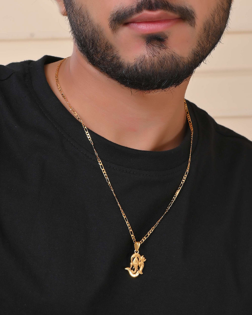 Jewels Nest Trendy Shiva Om Chain Necklace – Unisex Jewelry