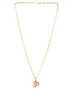 Jewels Nest Gold-Toned Om Pendant Chain for Men & Women | Devotional Lord Shiva Jewelry