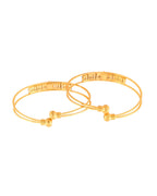 Jewels Nest Gold-Toned Crystal Studded Openable Bangles For Women | Grab2Buy