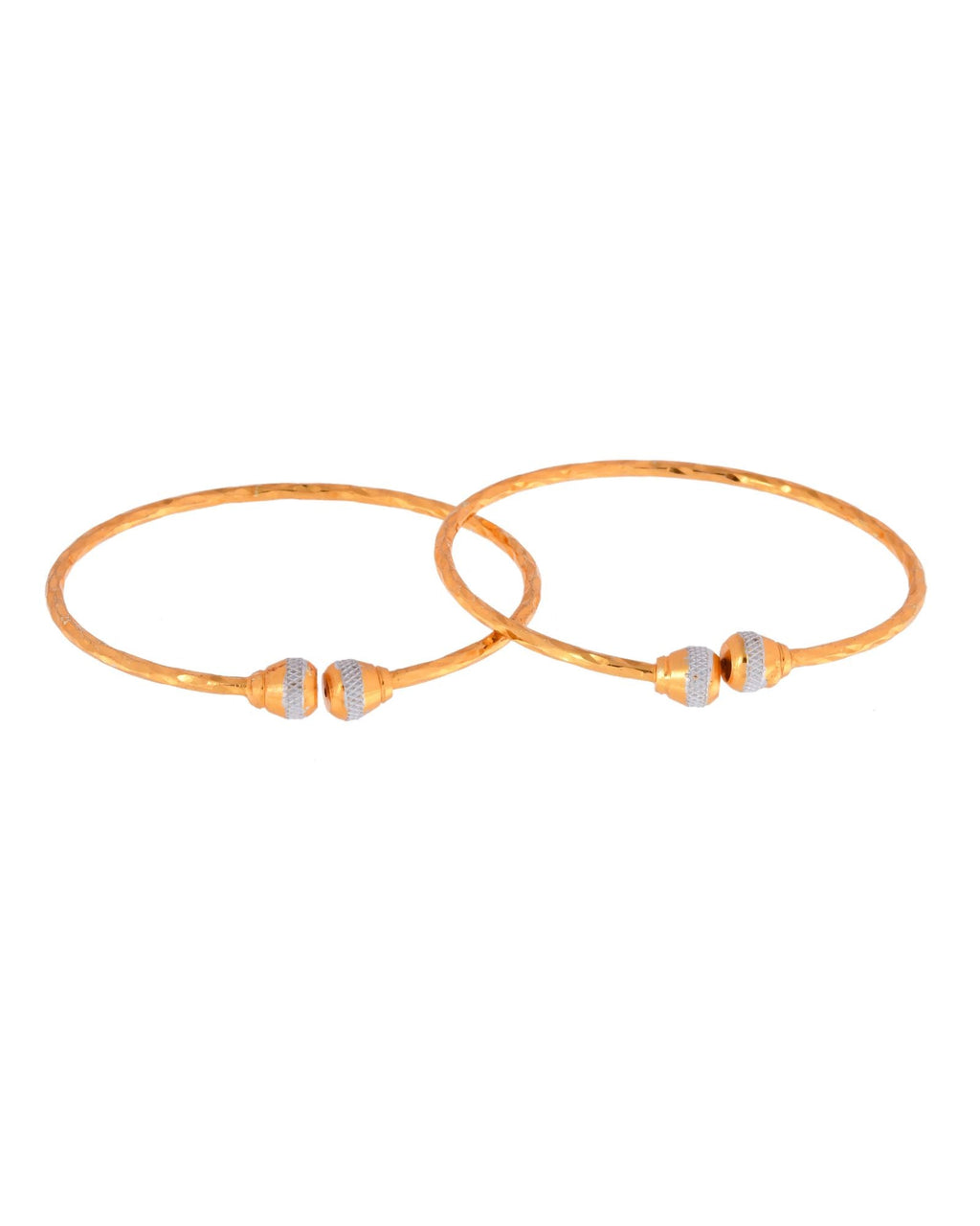 Jewels Nest Gold Plated Textured Finish Bangles Set For Women – Daily Wear | Grab2Buy