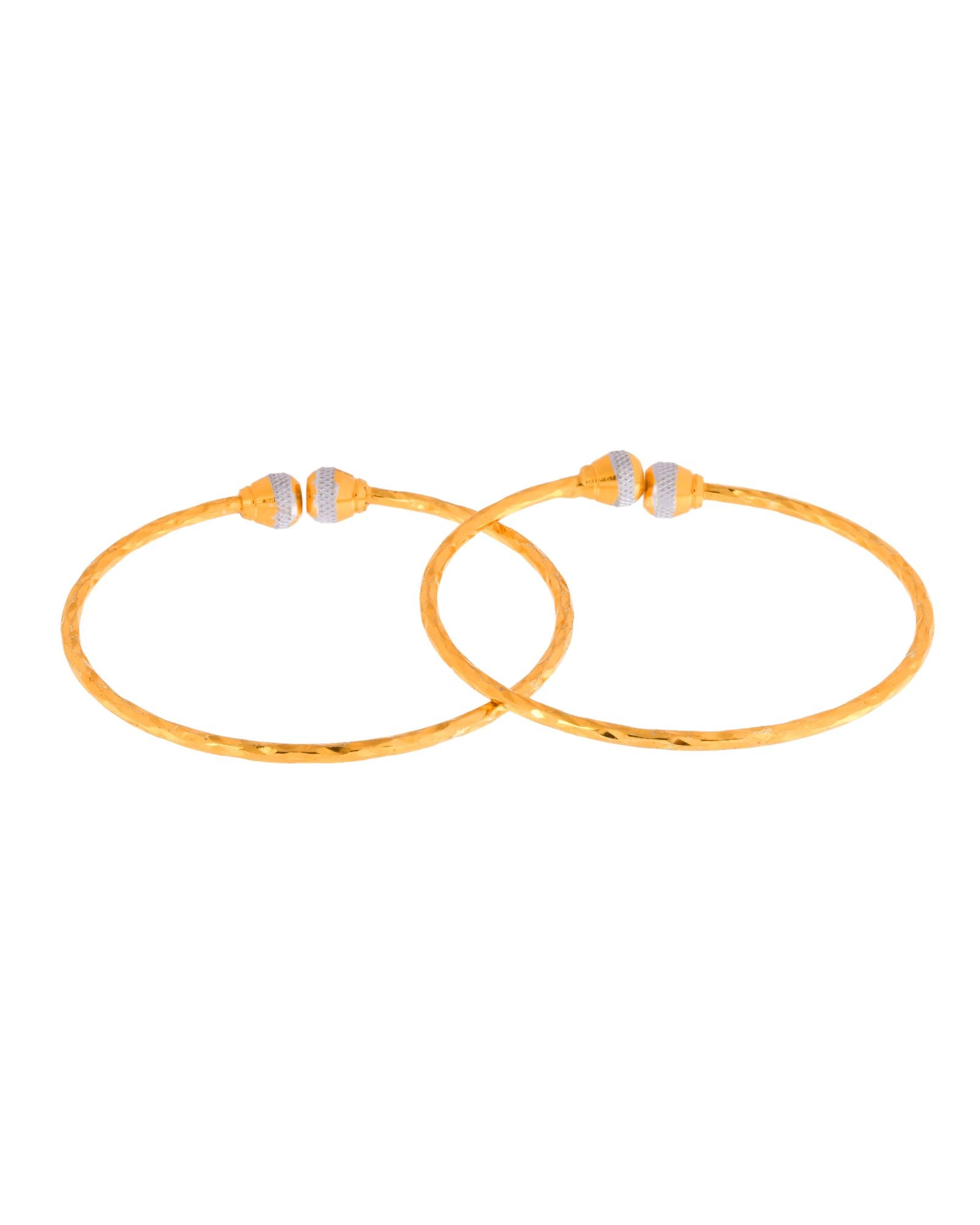 Jewels Nest Gold Plated Textured Finish Bangles Set For Women – Daily Wear | Grab2Buy