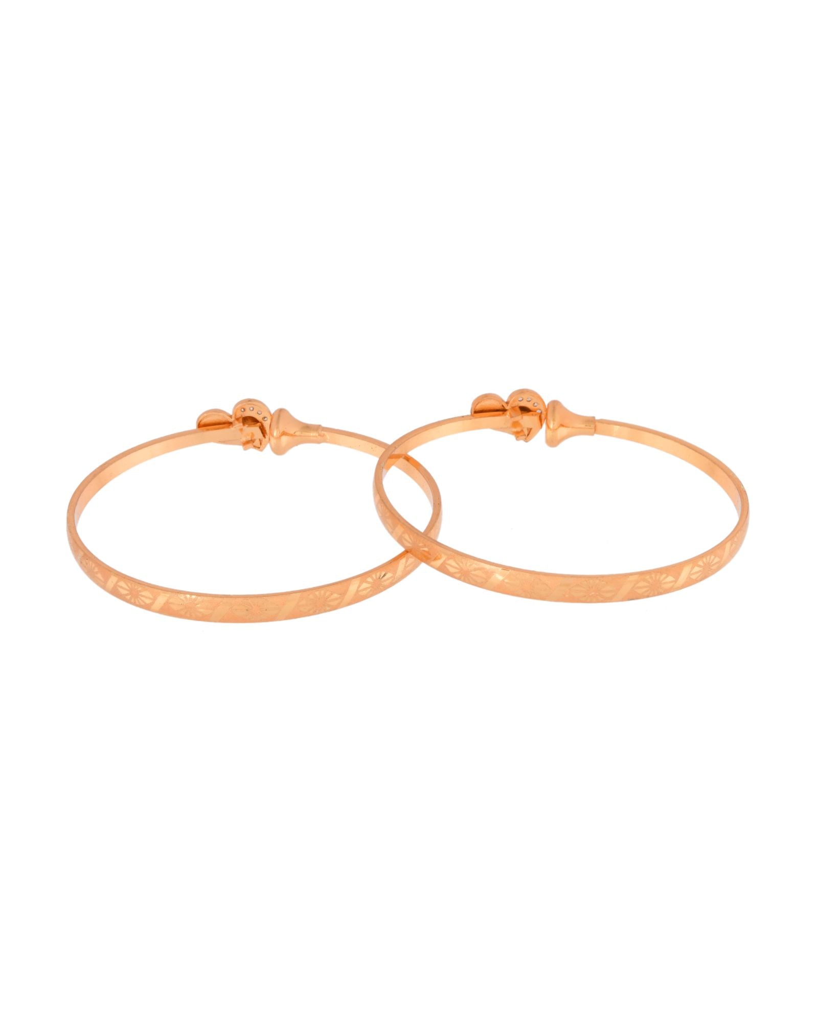 Jewels Nest Gold Plated Heart Design Bangles Set For Women – Elegant Party & Festive Wear | Grab2Buy