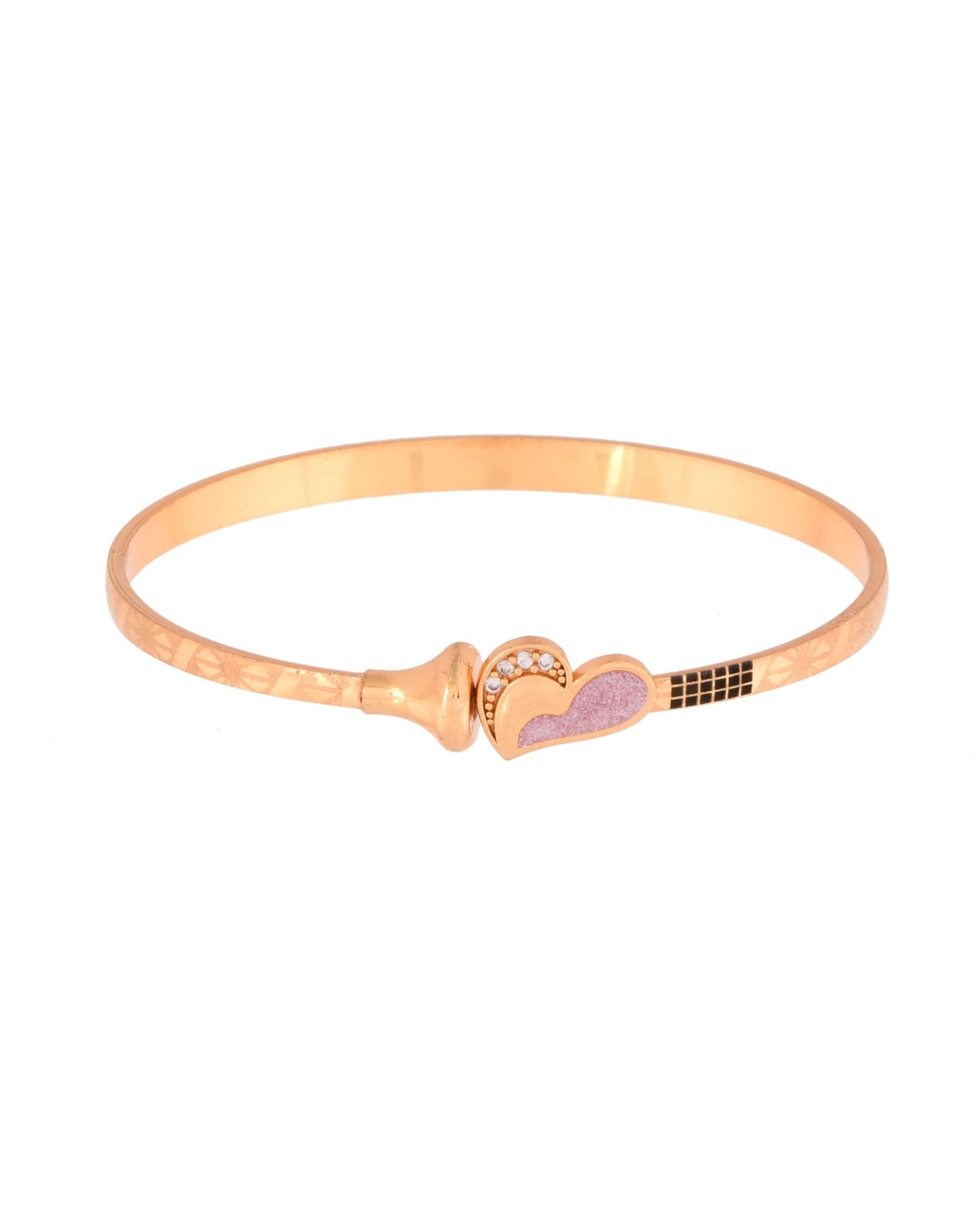 Jewels Nest Gold Plated Heart Design Bangles Set For Women – Elegant Party & Festive Wear | Grab2Buy