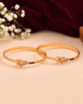 Jewels Nest Gold Plated Heart Design Bangles Set For Women – Elegant Party & Festive Wear | Grab2Buy