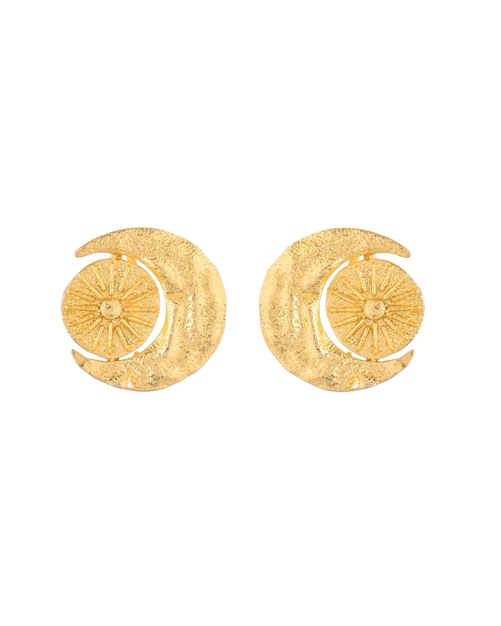 Jewels Nest Gold-Tone Textured Spiral Ear Cuff For Women | Modern Statement Jewellery | Grab2Buy