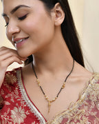 Jewels Nest Traditional Gold-Polished Double-Strand Mangal Sutra