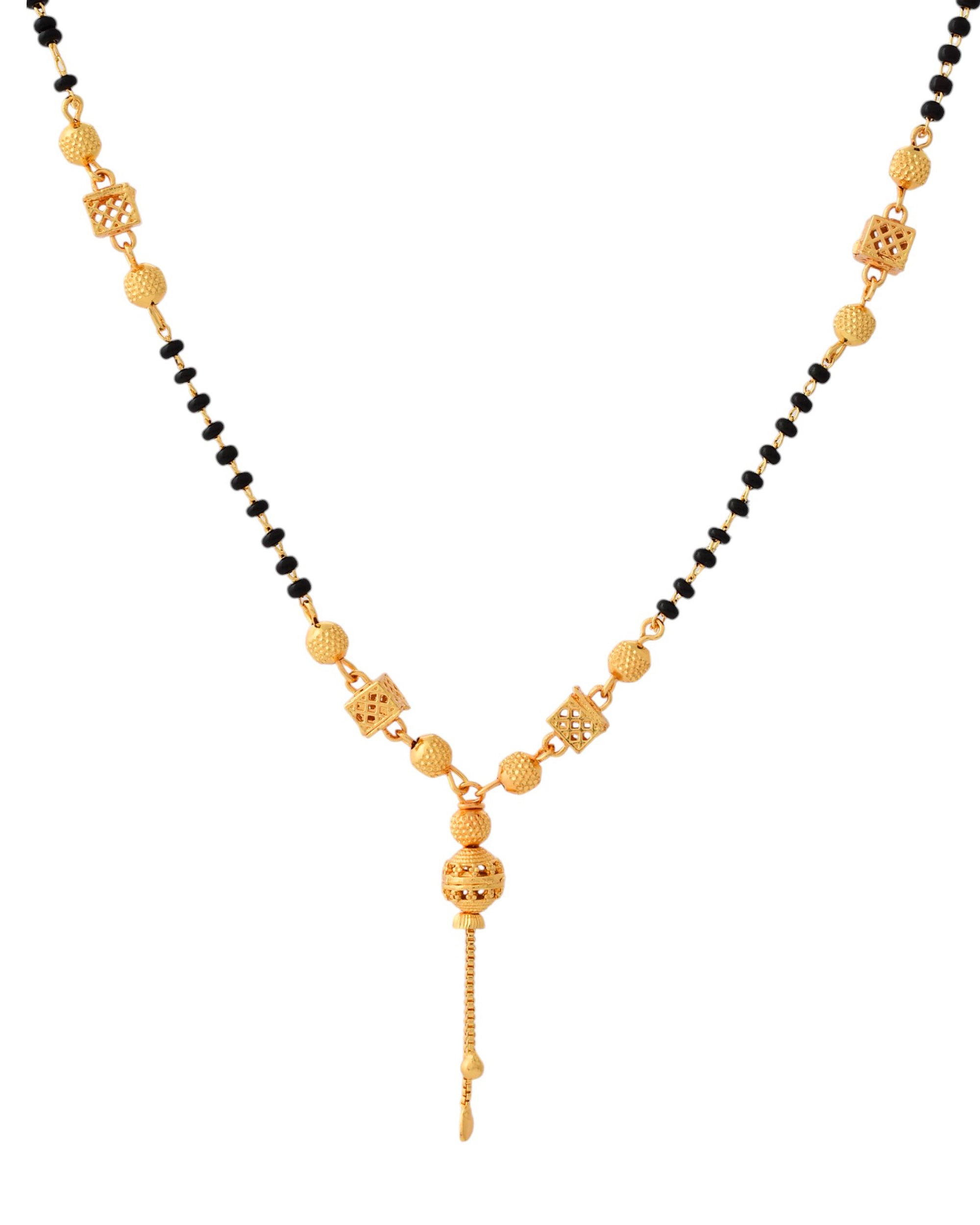 Jewels Nest Traditional Gold-Polished Double-Strand Mangal Sutra