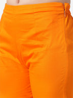 Jompers Women Orange Smart Slim Fit Solid Regular Trousers | Grab2Buy