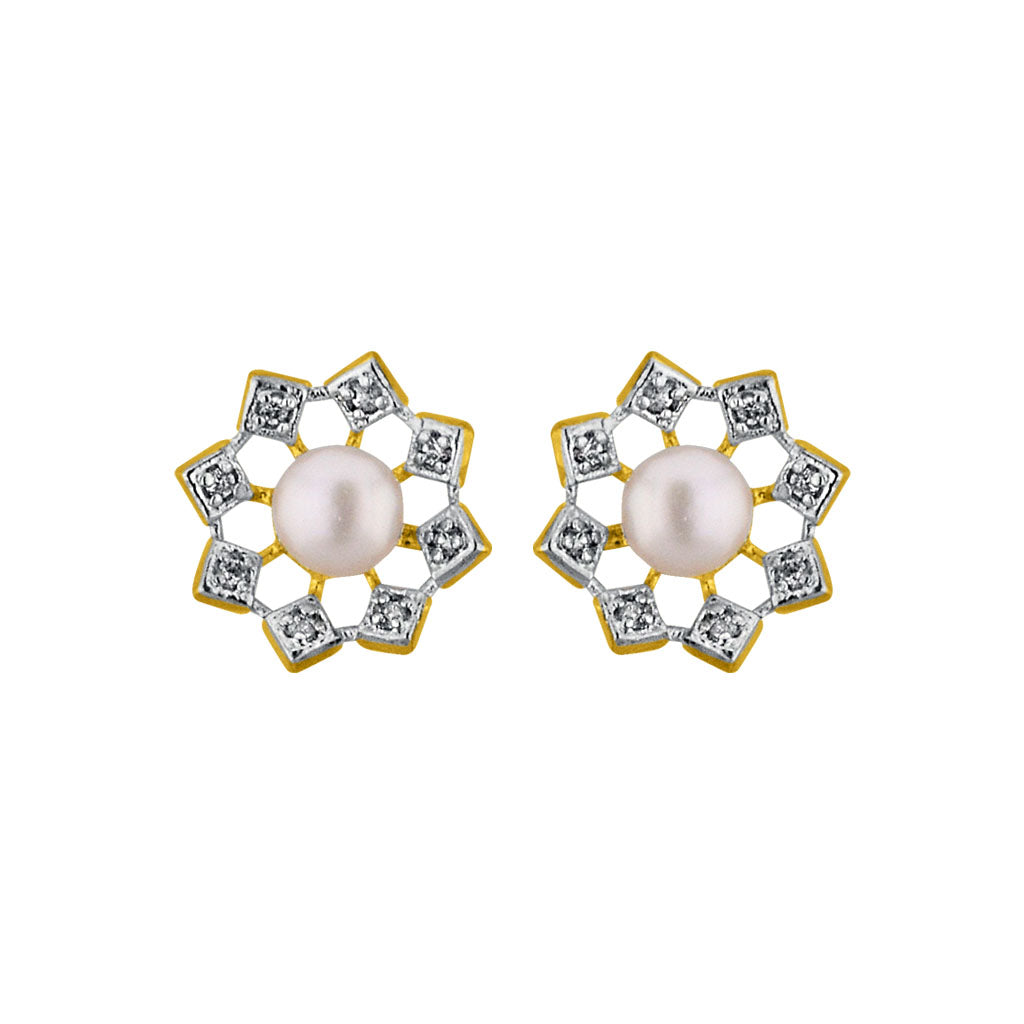 J Pearls Sun Flower Earrings - Real Pearl Jewelry | Grab2Buy