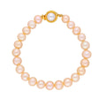 J Pearls Single Line Pink Pearl Bracelet - Real Pearl Jewelry | Grab2Buy