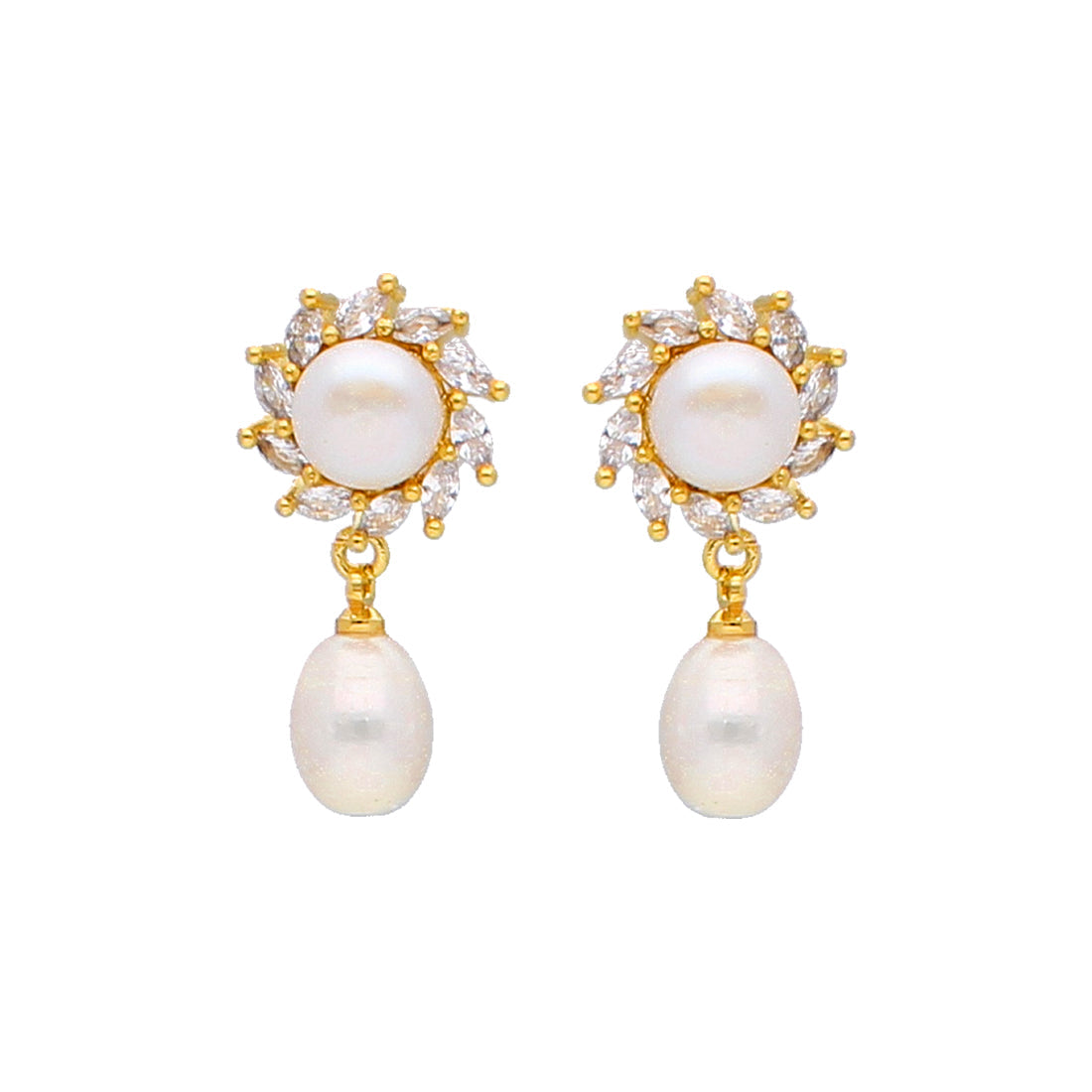 J Pearls Shine Pearl Earrings - Real Pearl Jewelry | Grab2Buy