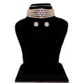 J Pearls Jaahnavi 5 Lines Round Pearl Choker - Real Pearl Jewelry | Grab2Buy