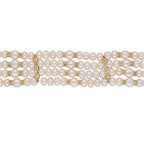 J Pearls Warda 4 Lines Round Pearl Choker - Real Pearl Jewelry | Grab2Buy