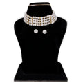 J Pearls Warda 4 Lines Round Pearl Choker - Real Pearl Jewelry | Grab2Buy