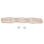 J Pearls Jabala 4 Lines Pearl Choker - Real Pearl Jewelry | Grab2Buy