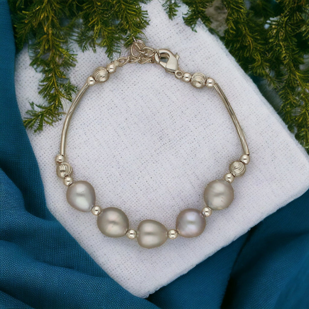 J Pearls Zoya 1 Line Pearl Bracelet | Grab2Buy
