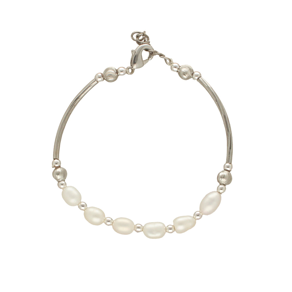 J Pearls Unique 1 Line Pearl Bracelet | Grab2Buy