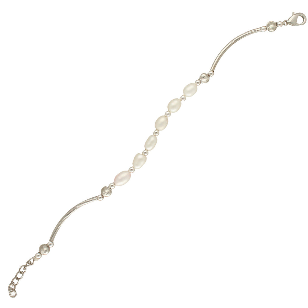 J Pearls Unique 1 Line Pearl Bracelet | Grab2Buy