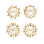 J Pearls Caralin Pearl Earrings Pack 2 | Grab2Buy