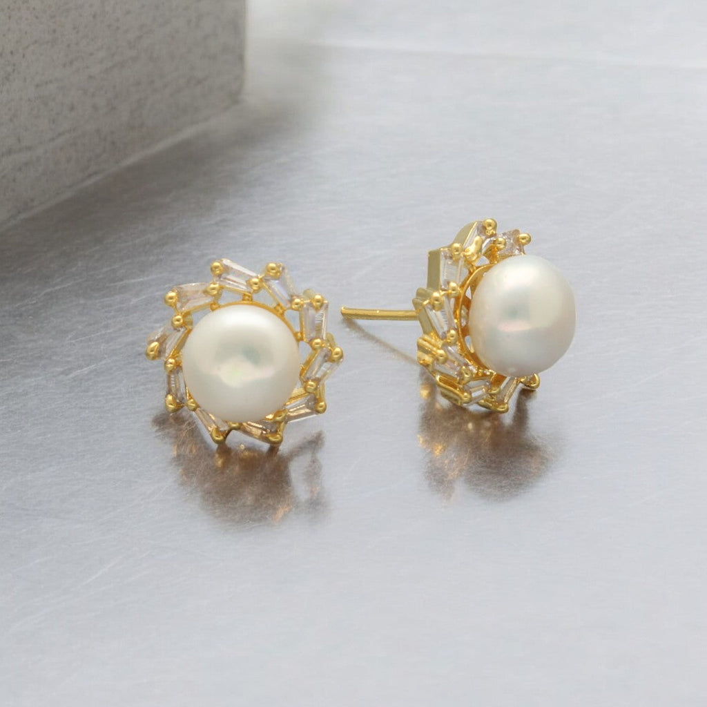 J Pearls Caralin Pearl Earrings Pack 2 | Grab2Buy