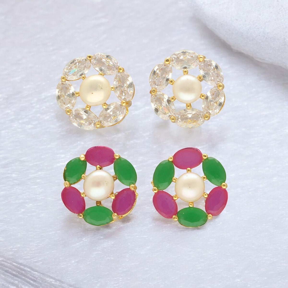 J Pearls Gia Pearl Earrings Pack 2 | Grab2Buy