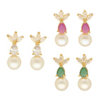 J Pearls Hansin Pearl Earrings Pack 3 | Grab2Buy
