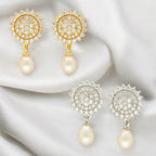 J Pearls Esita Pearl Earrings Pack 2 | Grab2Buy