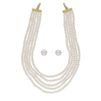 J Pearls Zara 5 Lines Pearl Necklaces - Real Pearl Jewelry | Grab2Buy