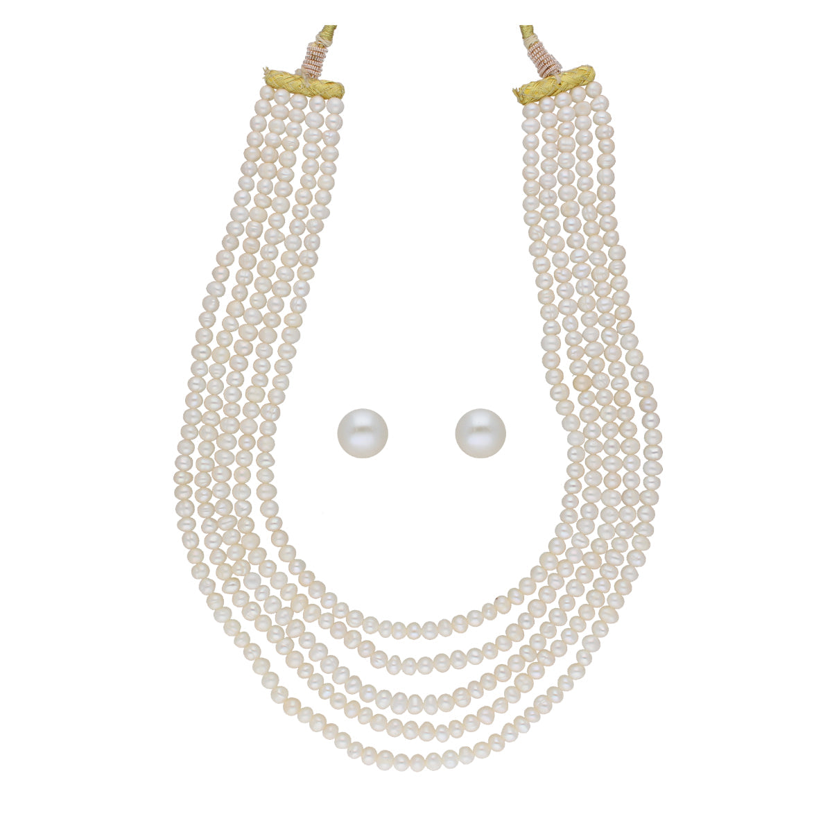 J Pearls Zara 5 Lines Pearl Necklaces - Real Pearl Jewelry | Grab2Buy