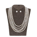 J Pearls Zara 5 Lines Pearl Necklaces - Real Pearl Jewelry | Grab2Buy