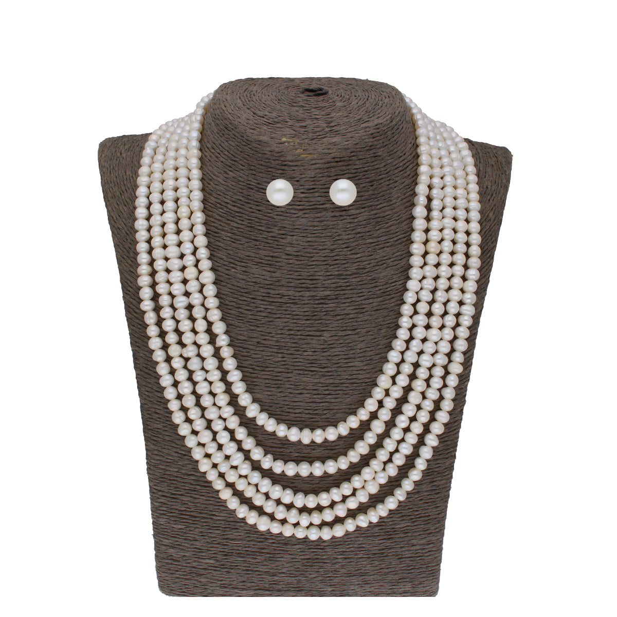 J Pearls Zara 5 Lines Pearl Necklaces - Real Pearl Jewelry | Grab2Buy
