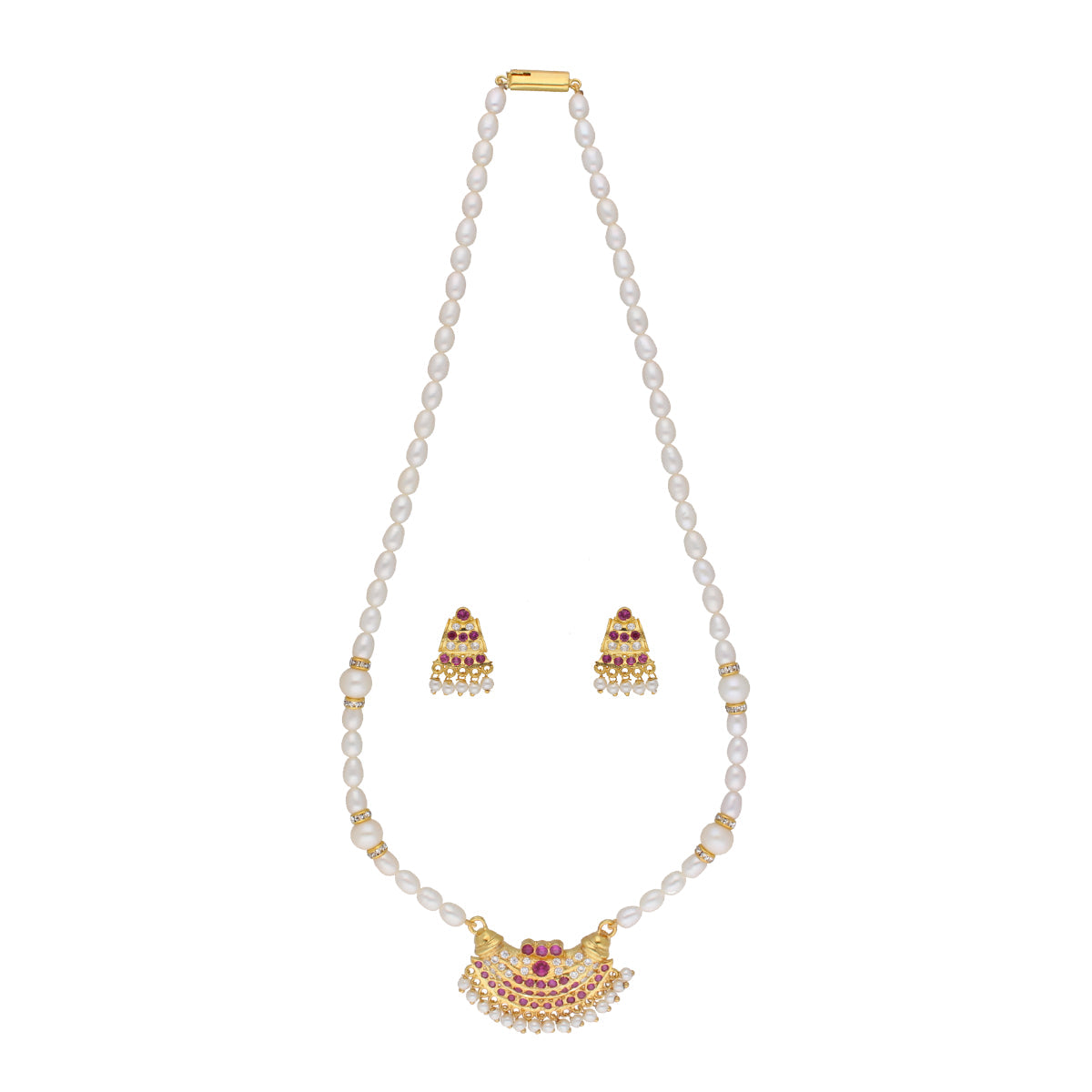 J Pearls Heena 1 Line Round Pearl Necklaces - Real Pearl Jewelry | Grab2Buy