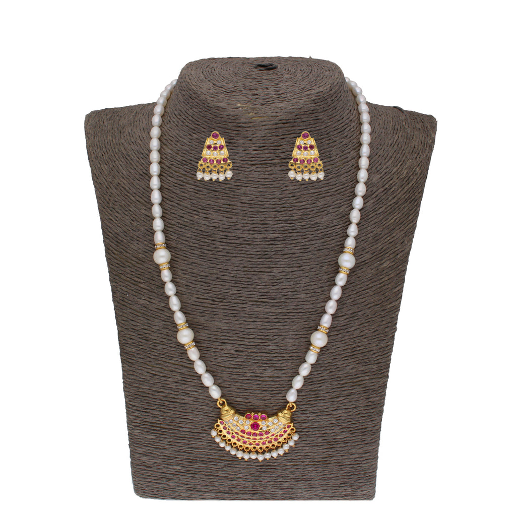 J Pearls Heena 1 Line Round Pearl Necklaces - Real Pearl Jewelry | Grab2Buy