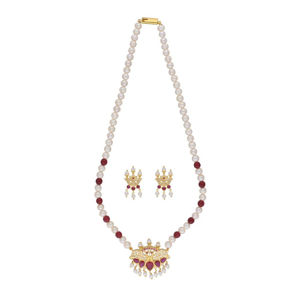 J Pearls Widisha 1 Line Round Pearl Necklaces - Real Pearl Jewelry | Grab2Buy