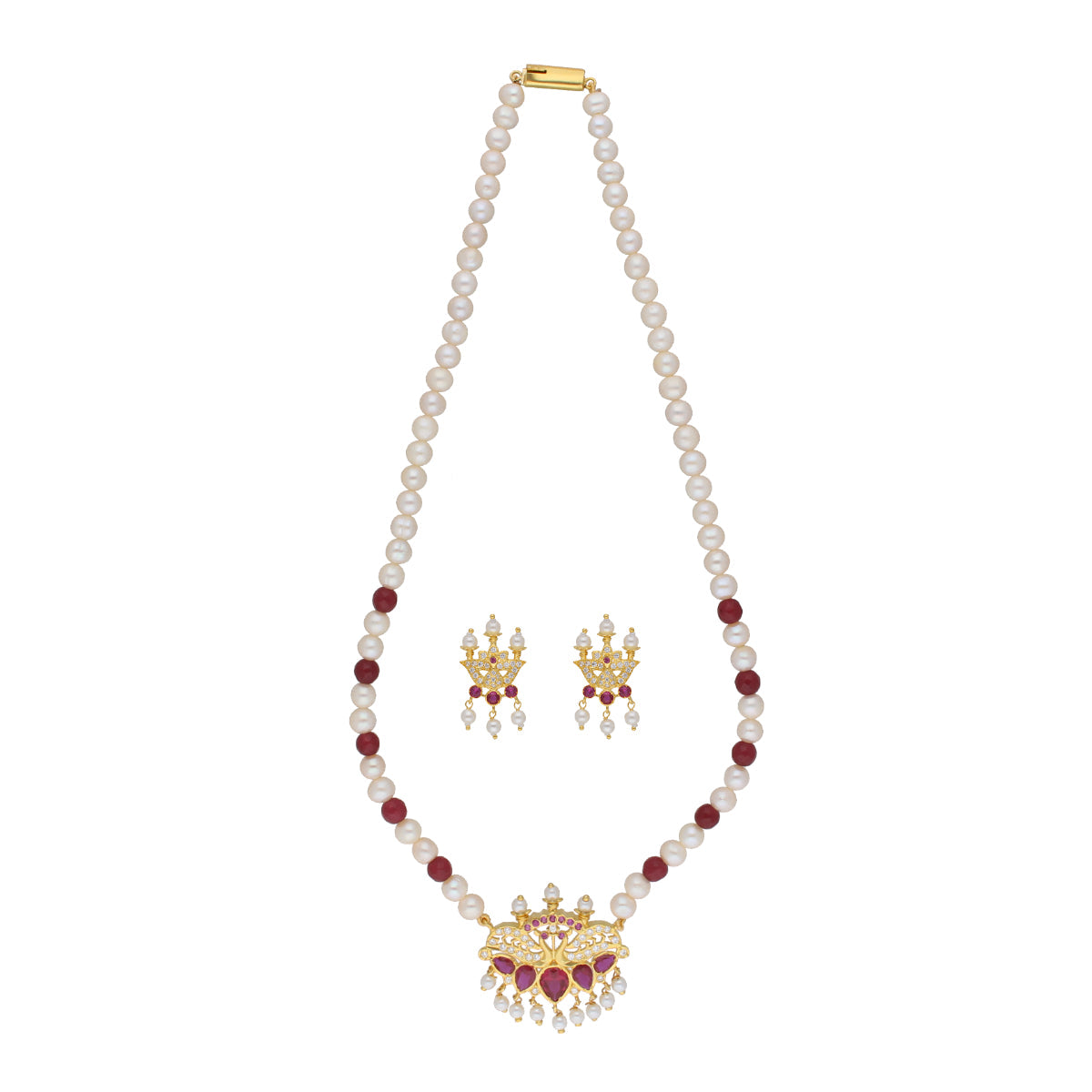 J Pearls Widisha 1 Line Round Pearl Necklaces - Real Pearl Jewelry | Grab2Buy