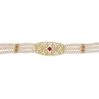 J Pearls Kyra 3 Lines Round Choker Set - Real Pearl Jewelry | Grab2Buy