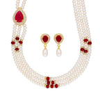 J Pearls Stunning 3 String Necklace Set - Real Pearl Jewelry | Grab2Buy