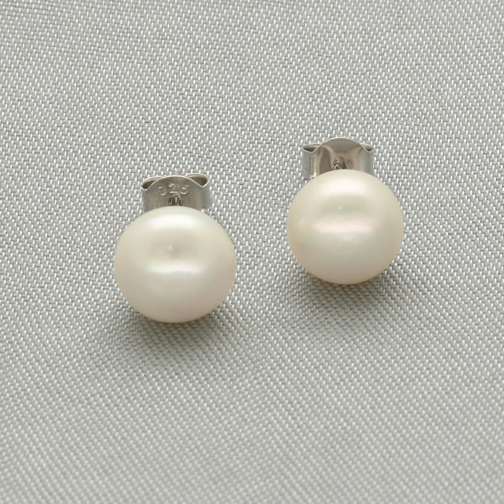 J Pearls Lavish 925 Sterling Silver Stud Earrings | Grab2Buy