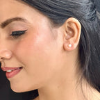 J Pearls Luxe 925 Silver Stud Earrings | Grab2Buy