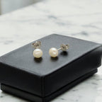 J Pearls Luxe 925 Silver Stud Earrings | Grab2Buy