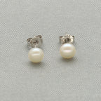J Pearls Luxe 925 Silver Stud Earrings | Grab2Buy