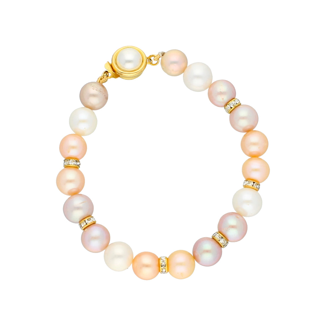 J Pearls Multicolour Pearl Bracelet - Real Pearl Jewelry | Grab2Buy