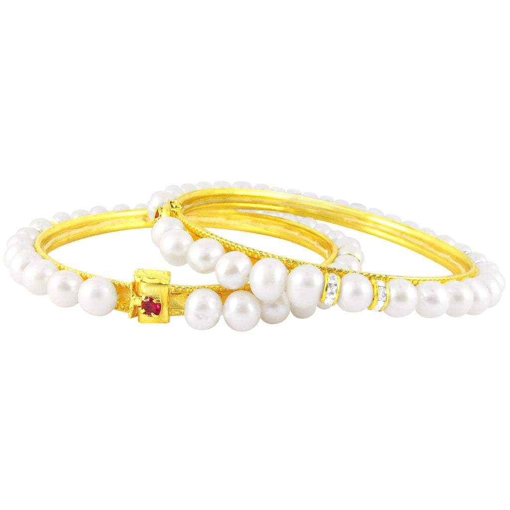 J Pearls Precise Pearl Bangles - Real Pearl Jewelry | Grab2Buy