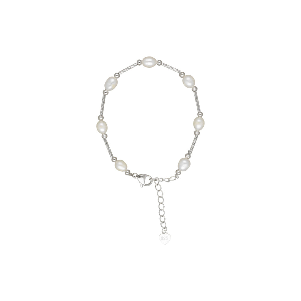 J Pearls Classic White Pearl Bracelet | Grab2Buy