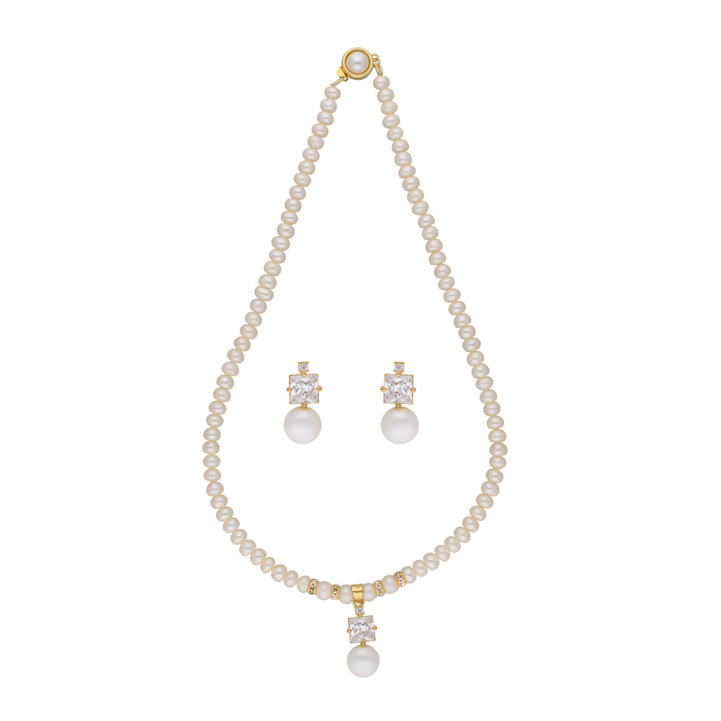J Pearls Amazing Drop Pearl Set - Real Pearl Jewelry | Grab2Buy