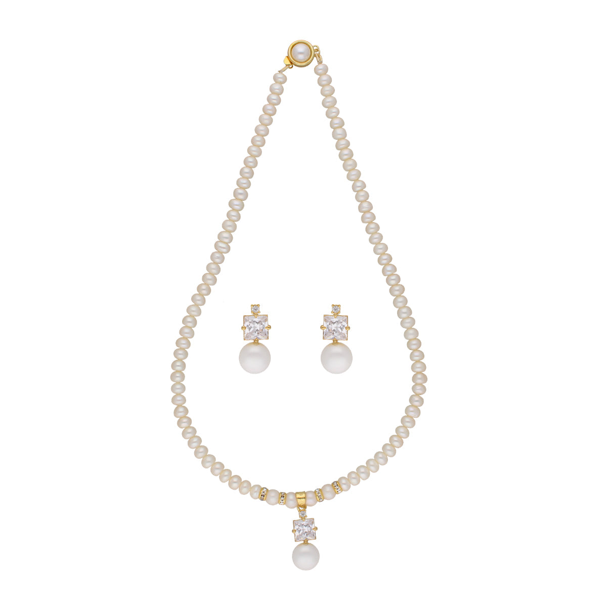 J Pearls Amazing Drop Pearl Set - Real Pearl Jewelry | Grab2Buy